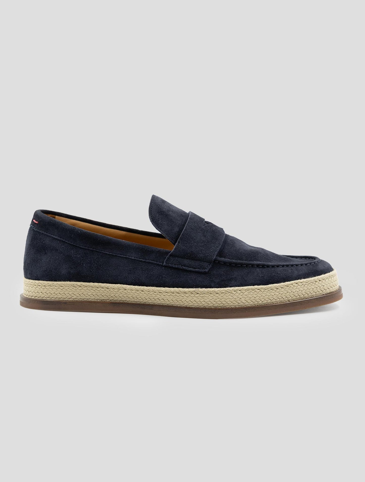 Kiton Blue Leather Suede Sneakers