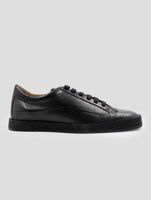 Kiton Black Leather Sneakers