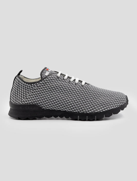 Kiton Dark Gray White Pl Pa Sneakers