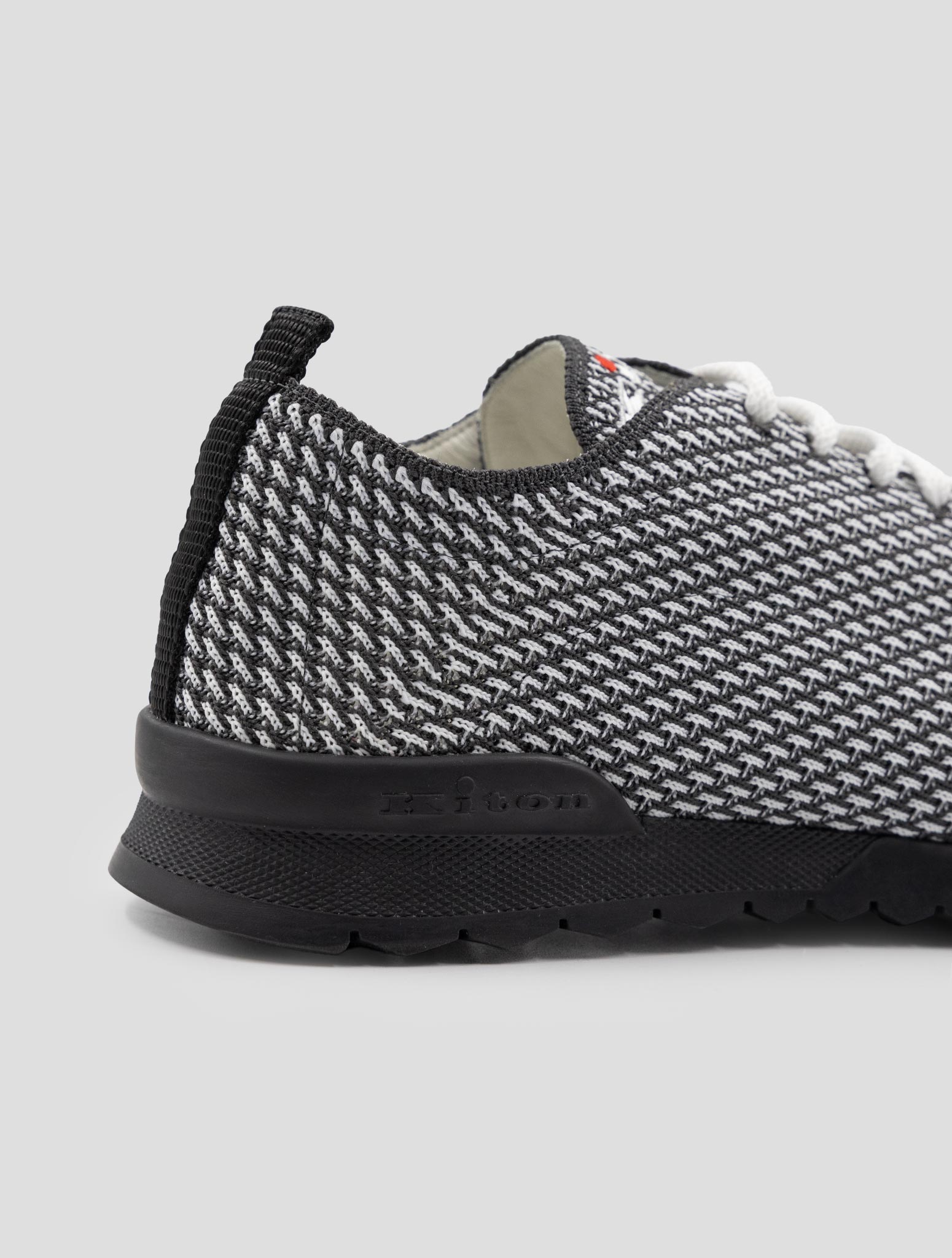 Kiton Dark Gray White Pl Pa Sneakers