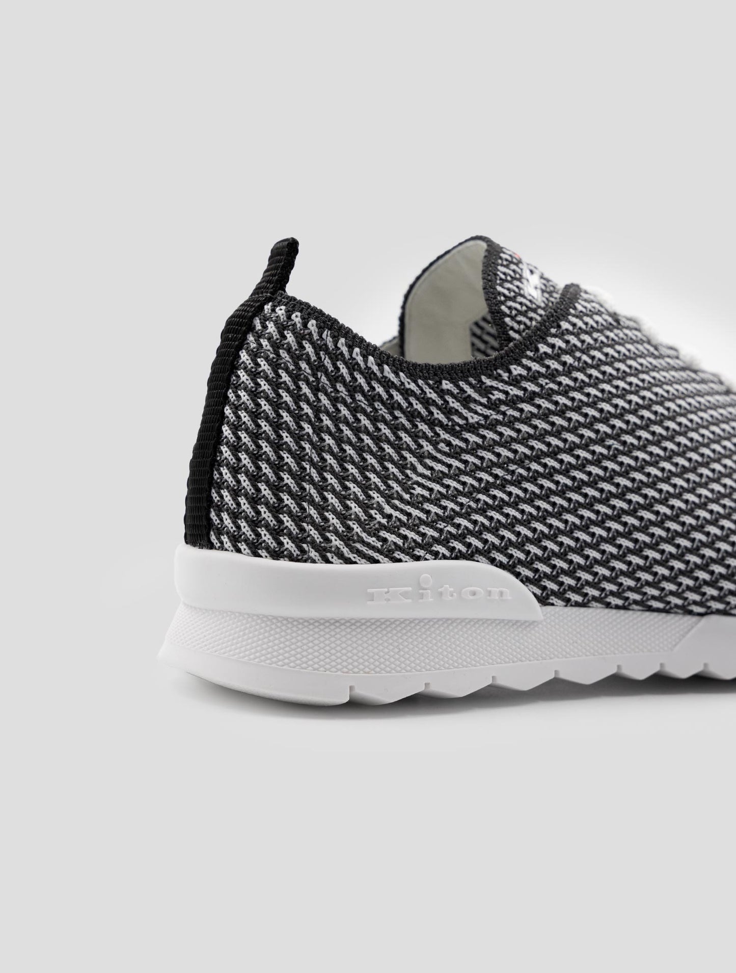 Kiton Black White Pl Pa Sneakers