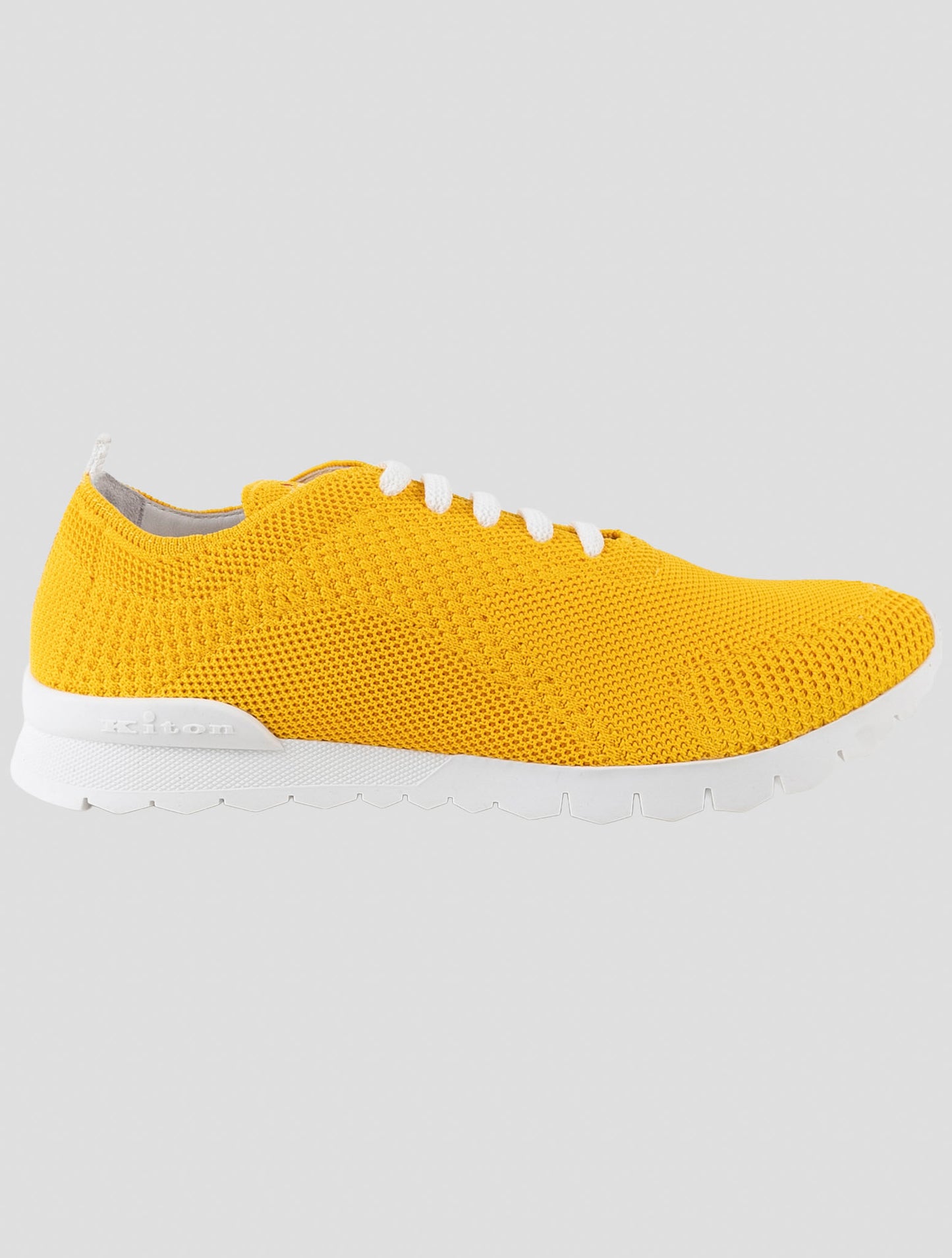 Kiton Yellow Cotton Ea Sneakers