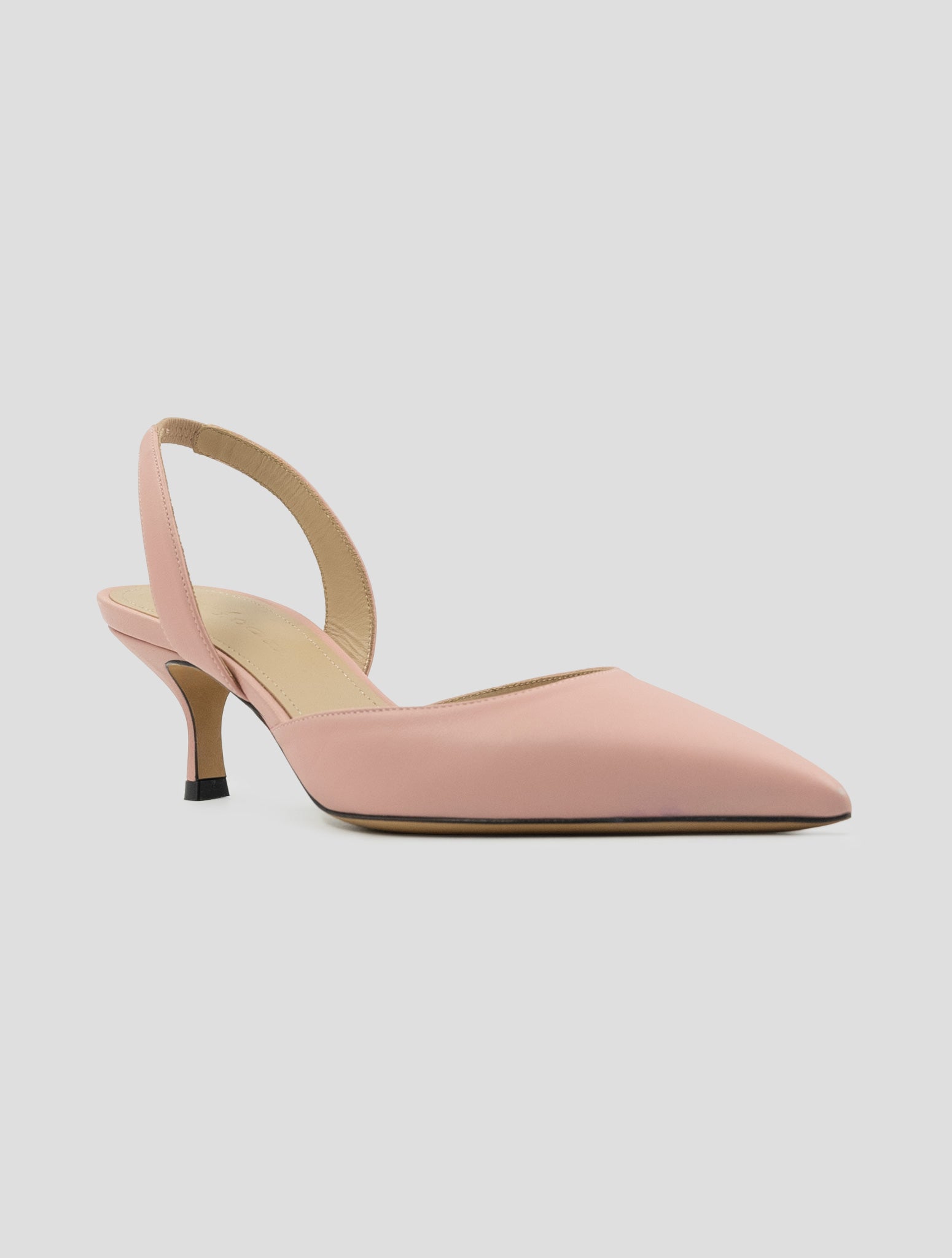 Kiton Pink Leather Slingbacks