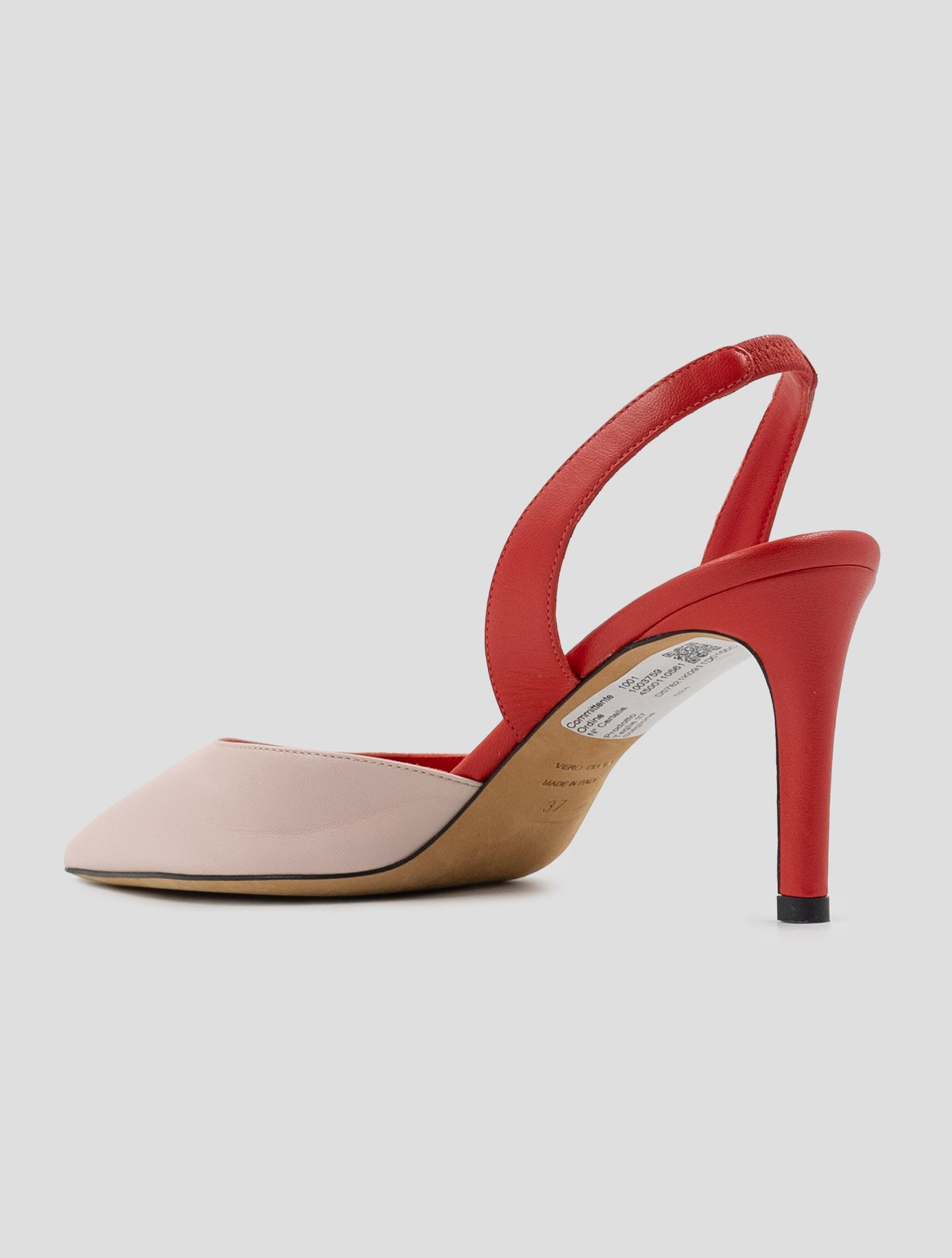 Kiton Red Pink Leather Decollete