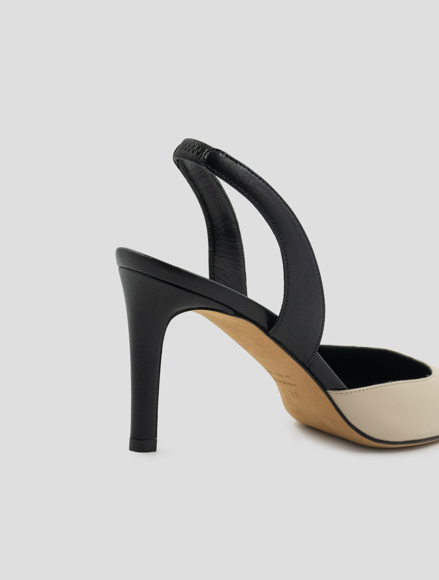 Kiton Beige Leather Slingbacks