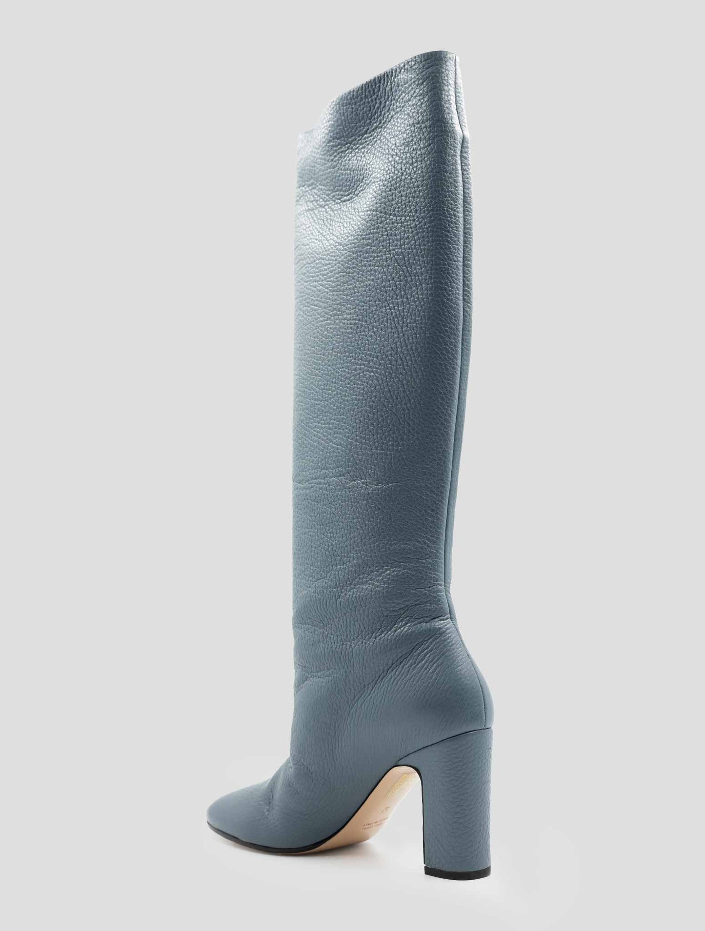 Kiton Light Blue Leather Deer Boots