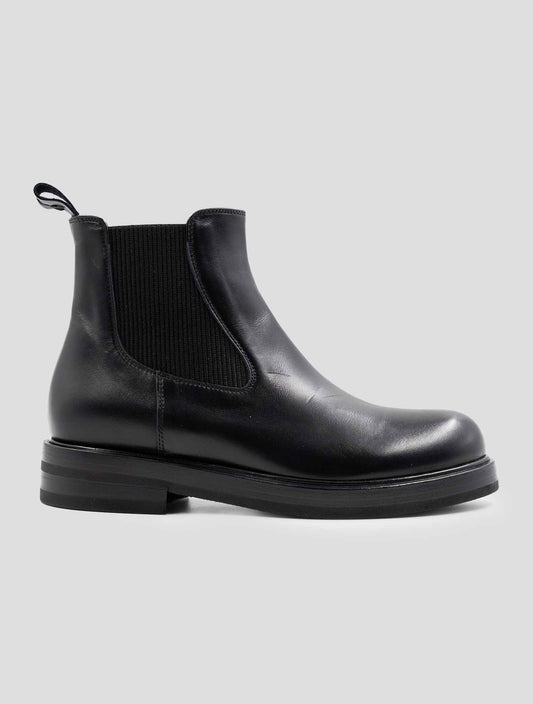 Kiton Black Leather Boots