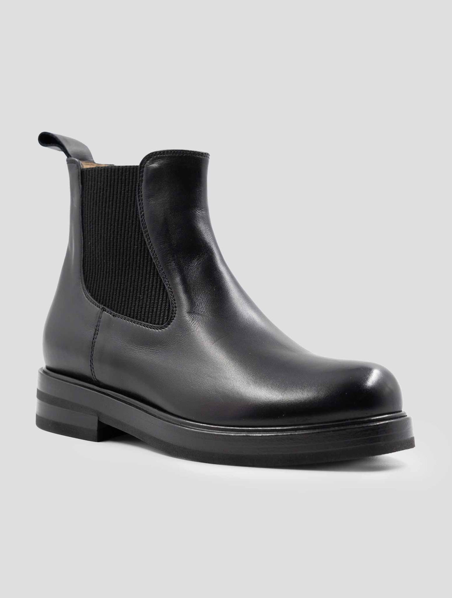 Kiton Black Leather Boots