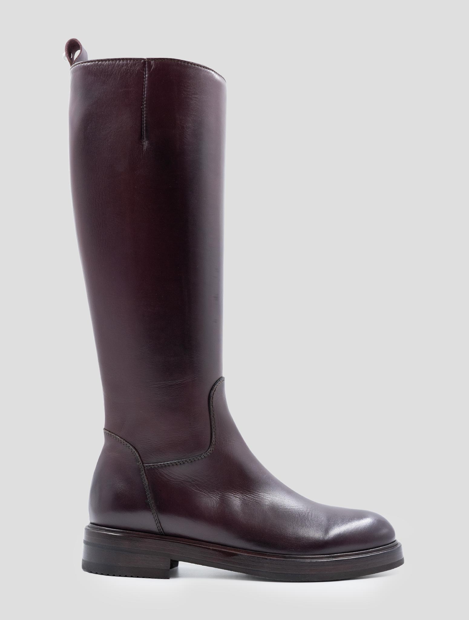 Kiton Burgundy Leather Boots