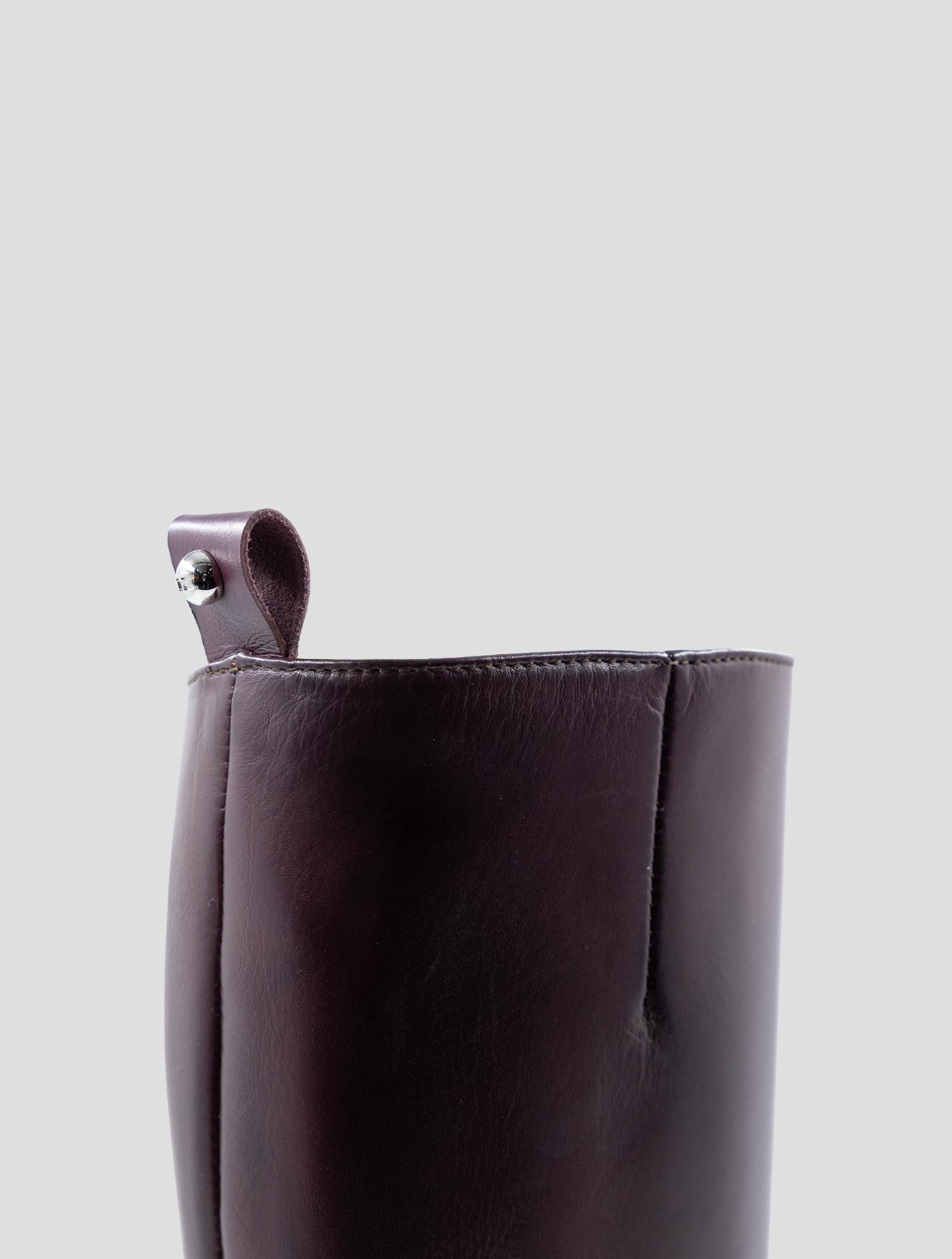 Kiton Burgundy Leather Boots