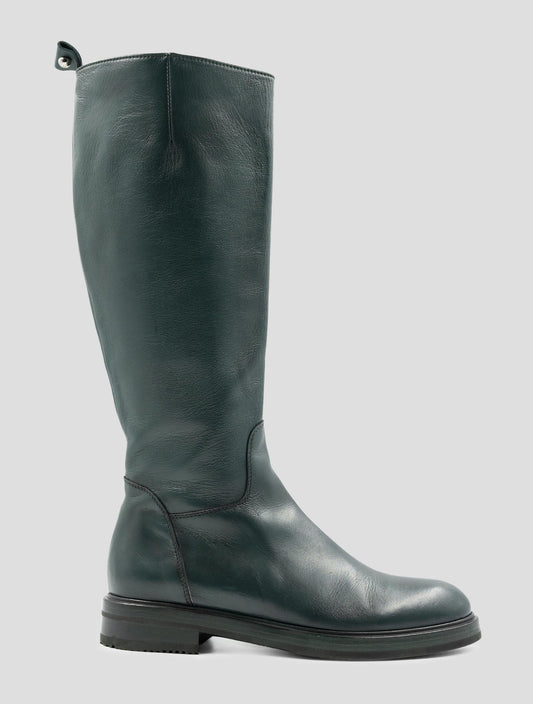 Kiton Green Leather Boots
