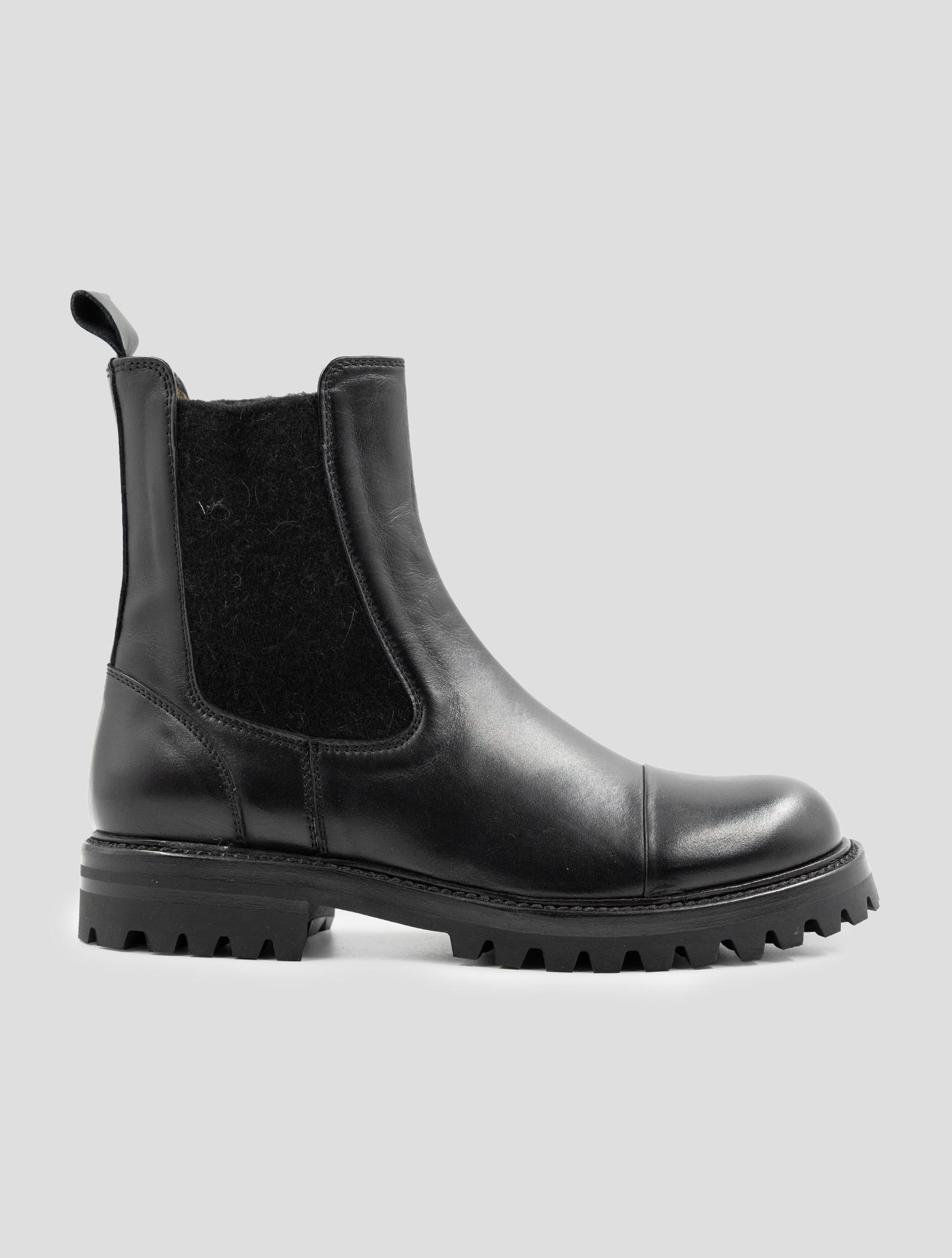 Kiton Black Leather Boots