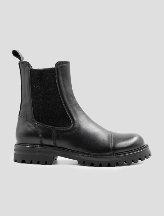 Kiton Black Leather Boots