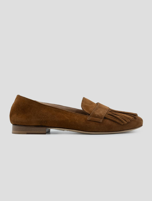 Kiton Brown Leather Loafers