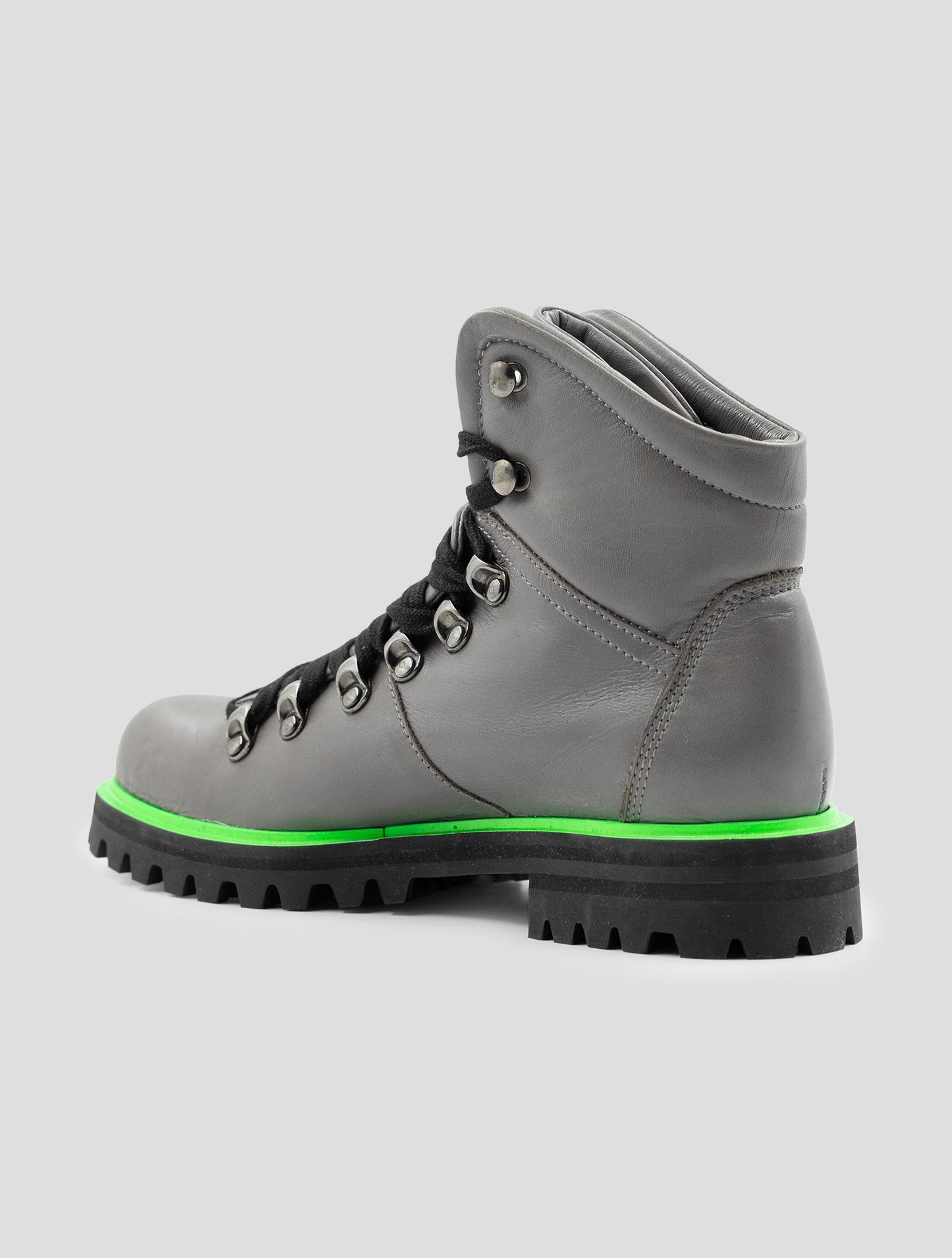 Kiton Gray Leather Boots