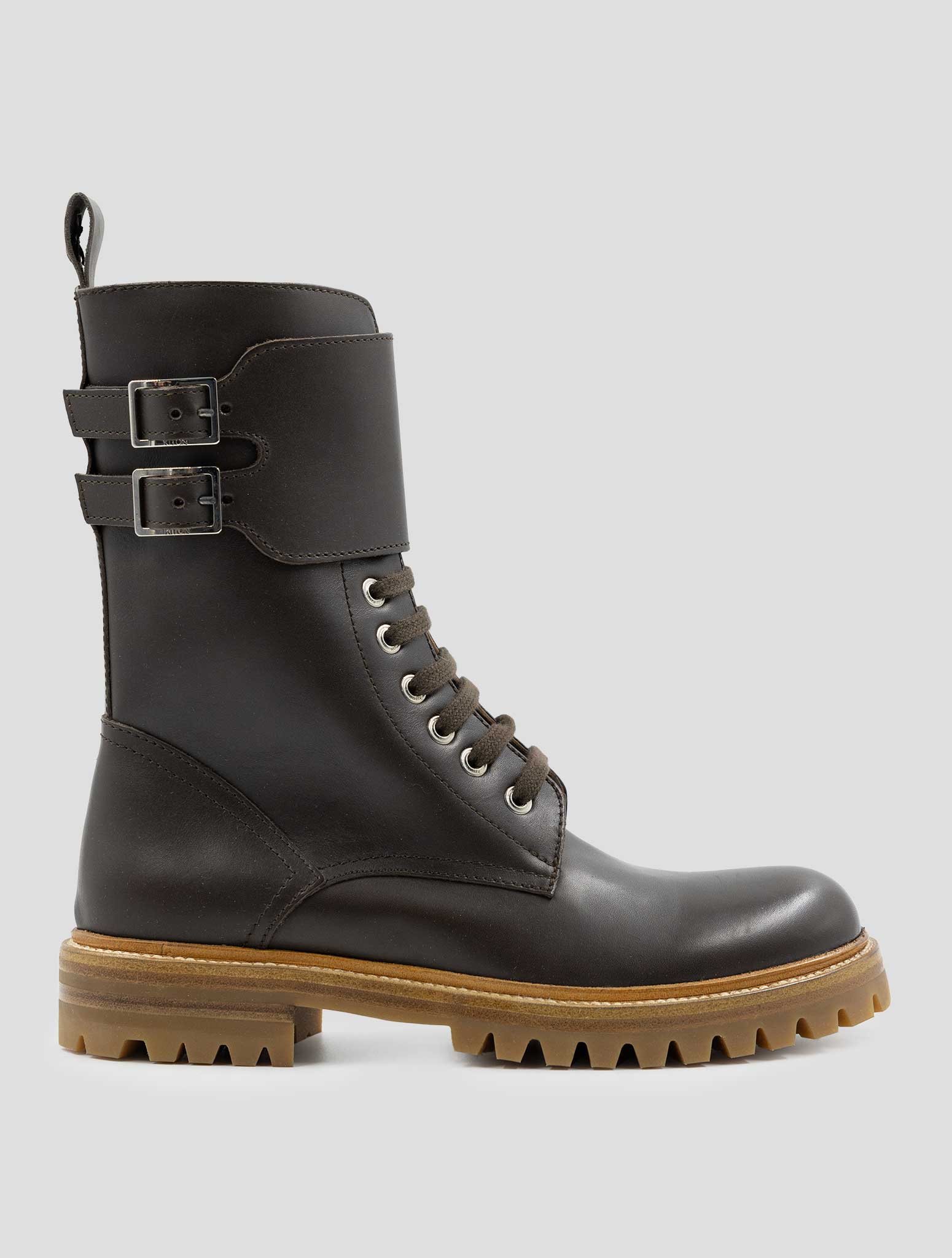 Kiton Brown Leather Boots