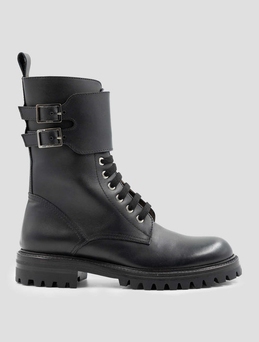Kiton Black Leather Boots