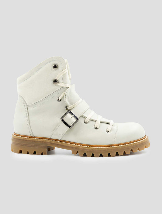 Kiton Gray Leather With Fur Boots