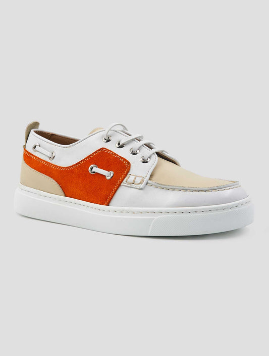 Kiton Multicolor Leather Leather Suede Loafers