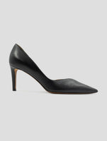 Kiton Black Leather Decollete