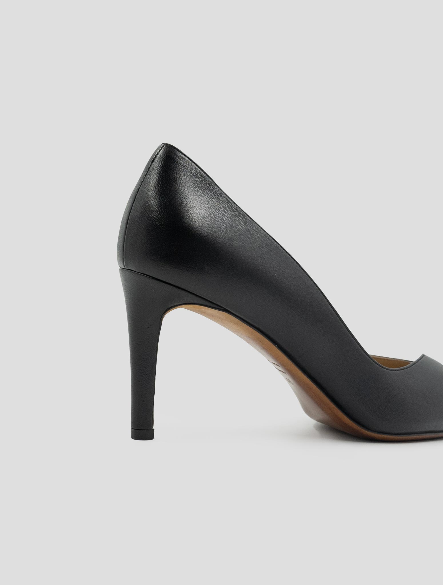 Kiton Black Leather Decollete