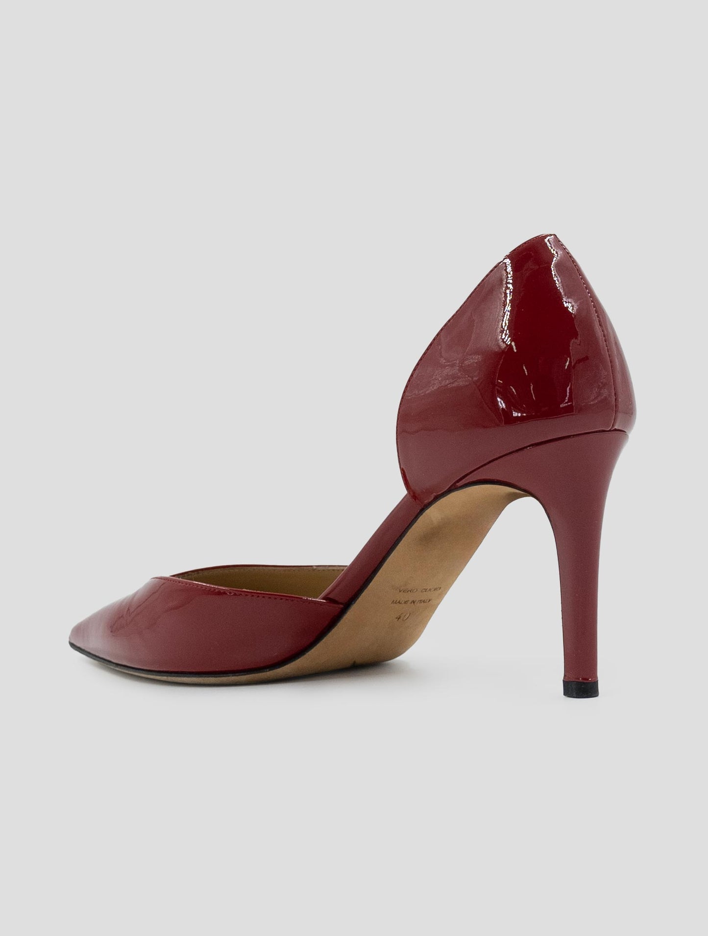 Kiton Red Leather Decollete