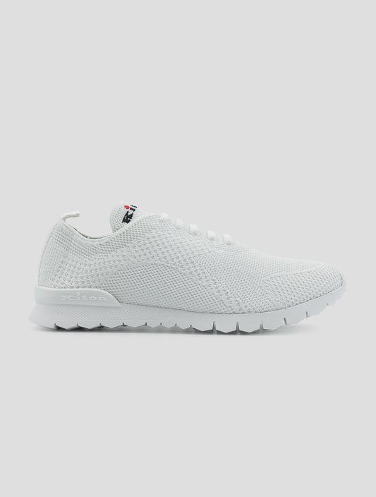 Kiton White Cotton EA Sneakers