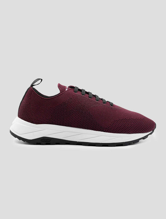 Kiton Bordeaux Pl Tpu Wool Sneakers