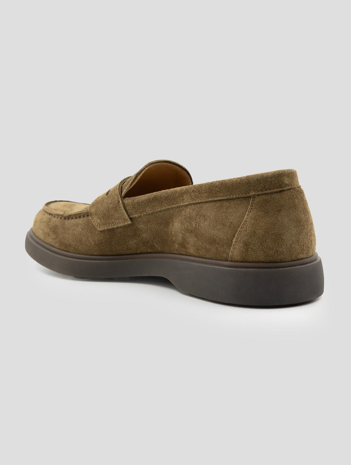 Kiton Brown Leather Suede Loafers