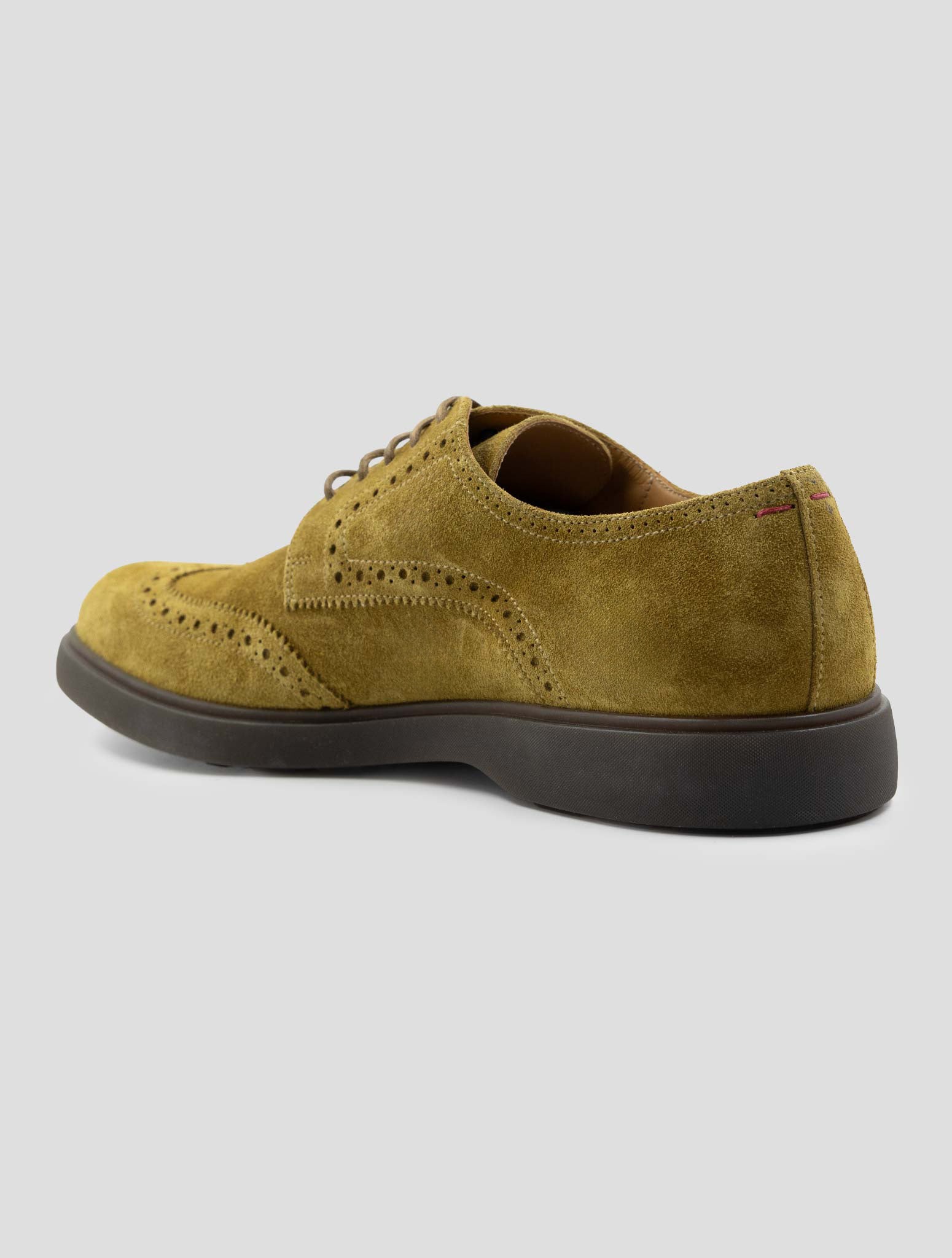 Kiton Brown Leather Suede Dress Shoes