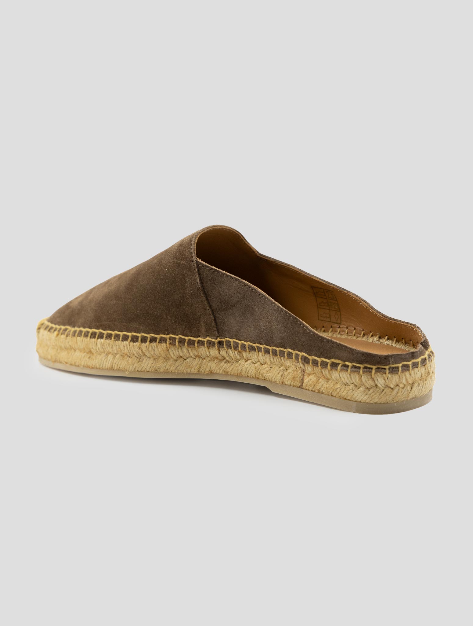 Kiton Brown Leather Suede Espadrillas