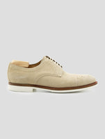 Kiton Beige Leather Suede Dress Shoes