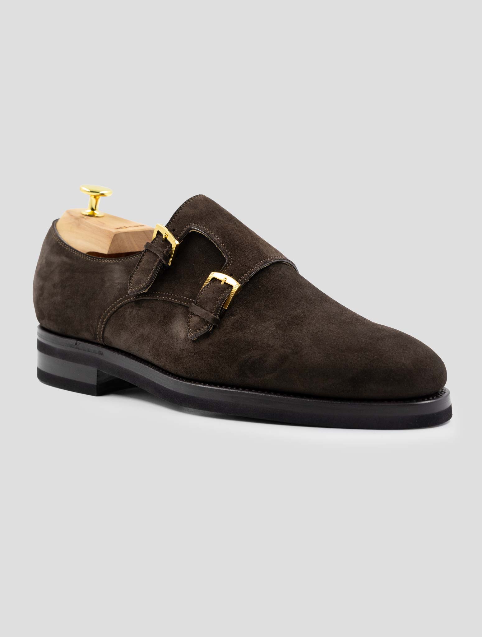 Kiton Brown Leather Suede Dress Shoes