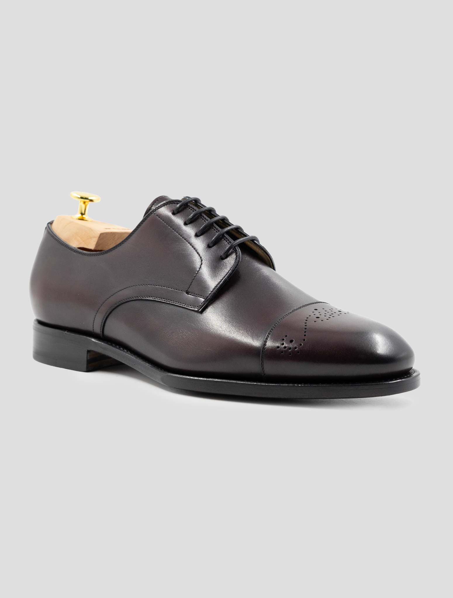 Kiton Burgundy Leather Dress Shoes