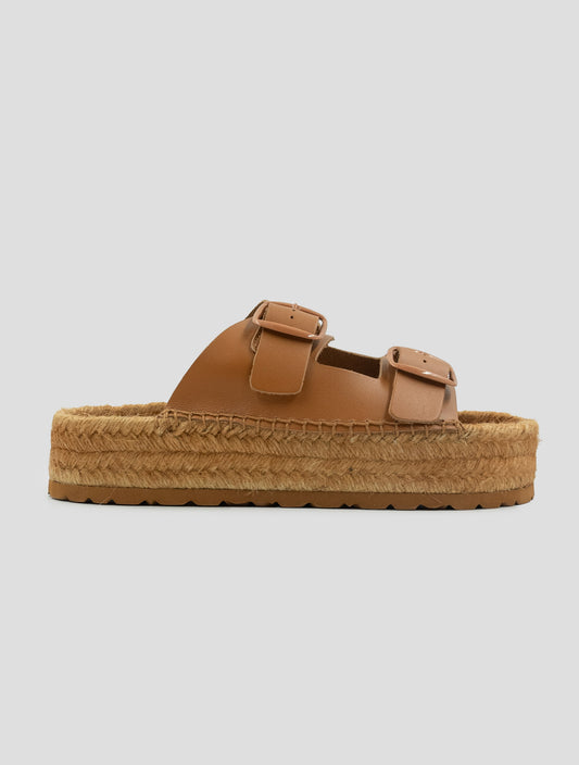 Kiton Brown Leather Sandals