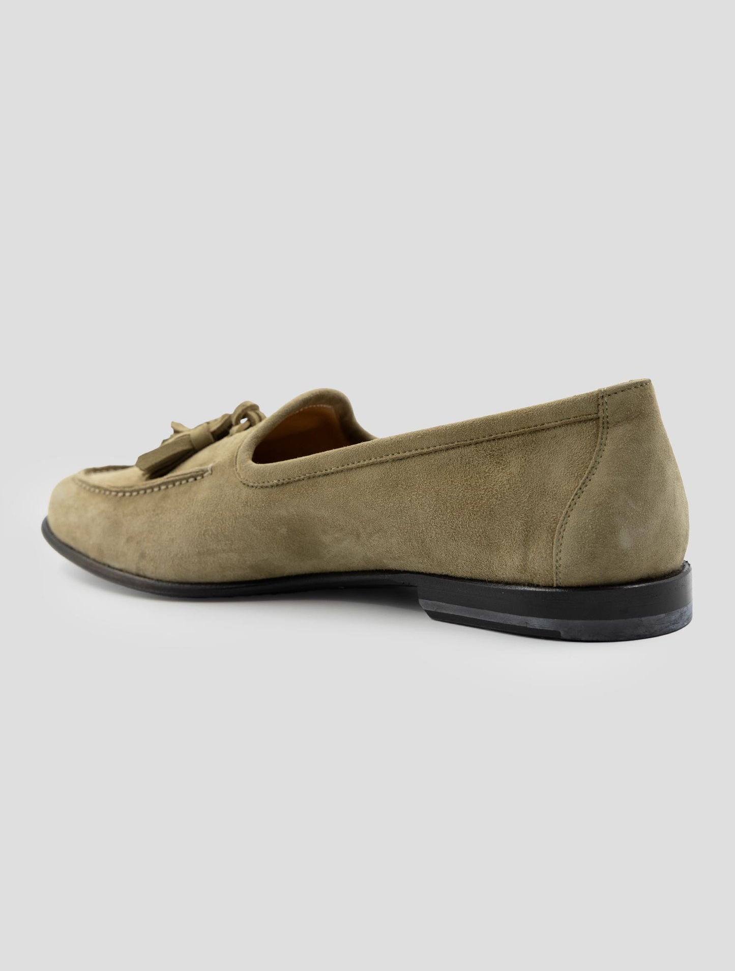 Kiton Beige Leather Suede Loafers