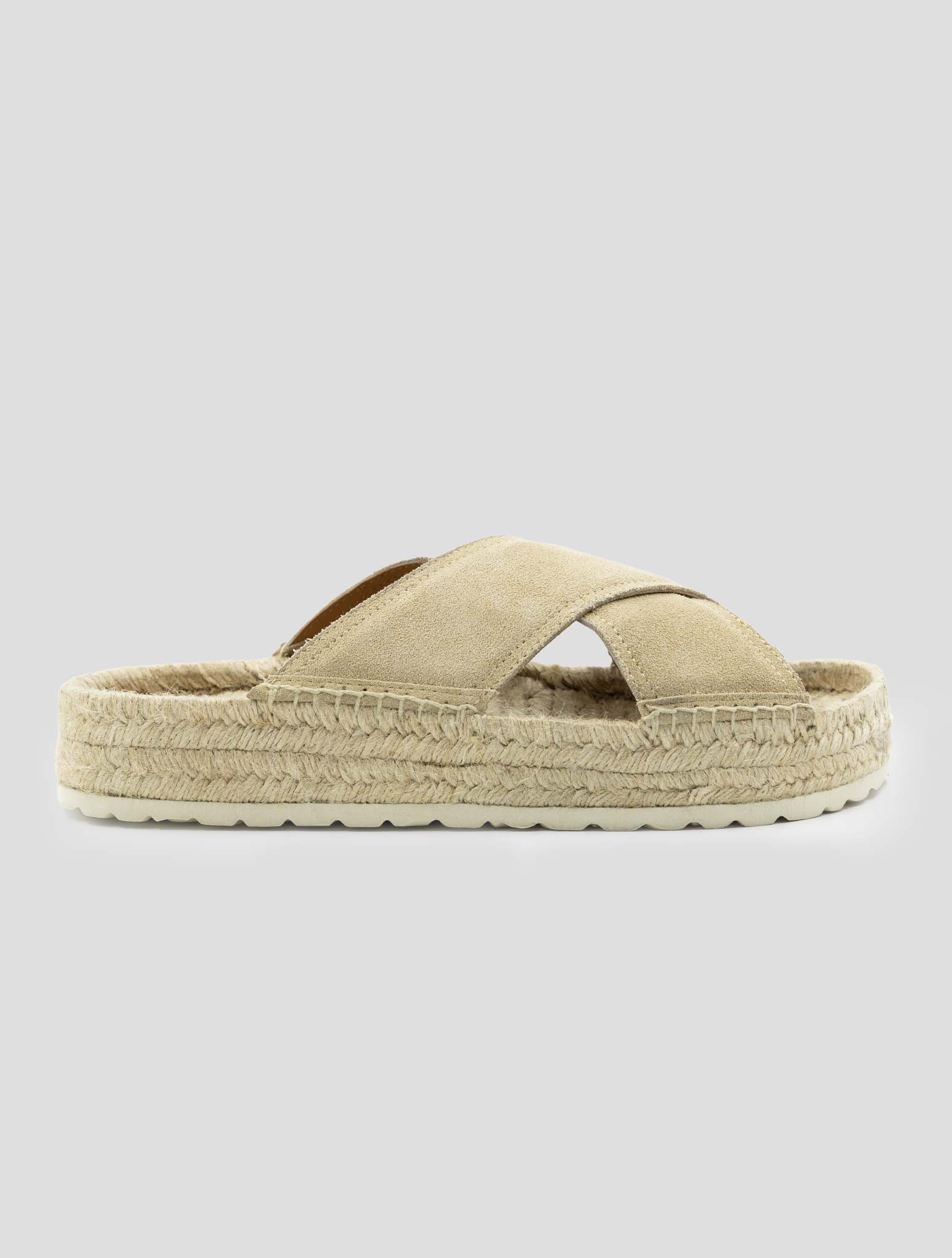 Kiton Beige Leather Suede Sandals