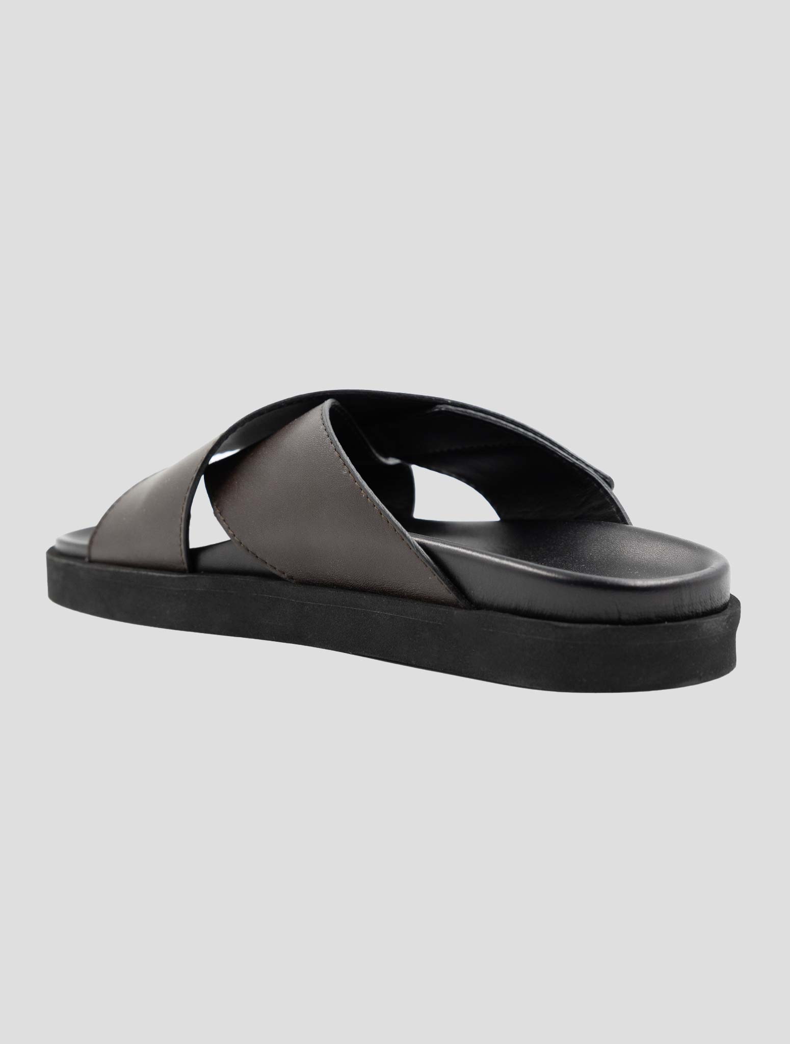 Kiton Brown Leather Sandals