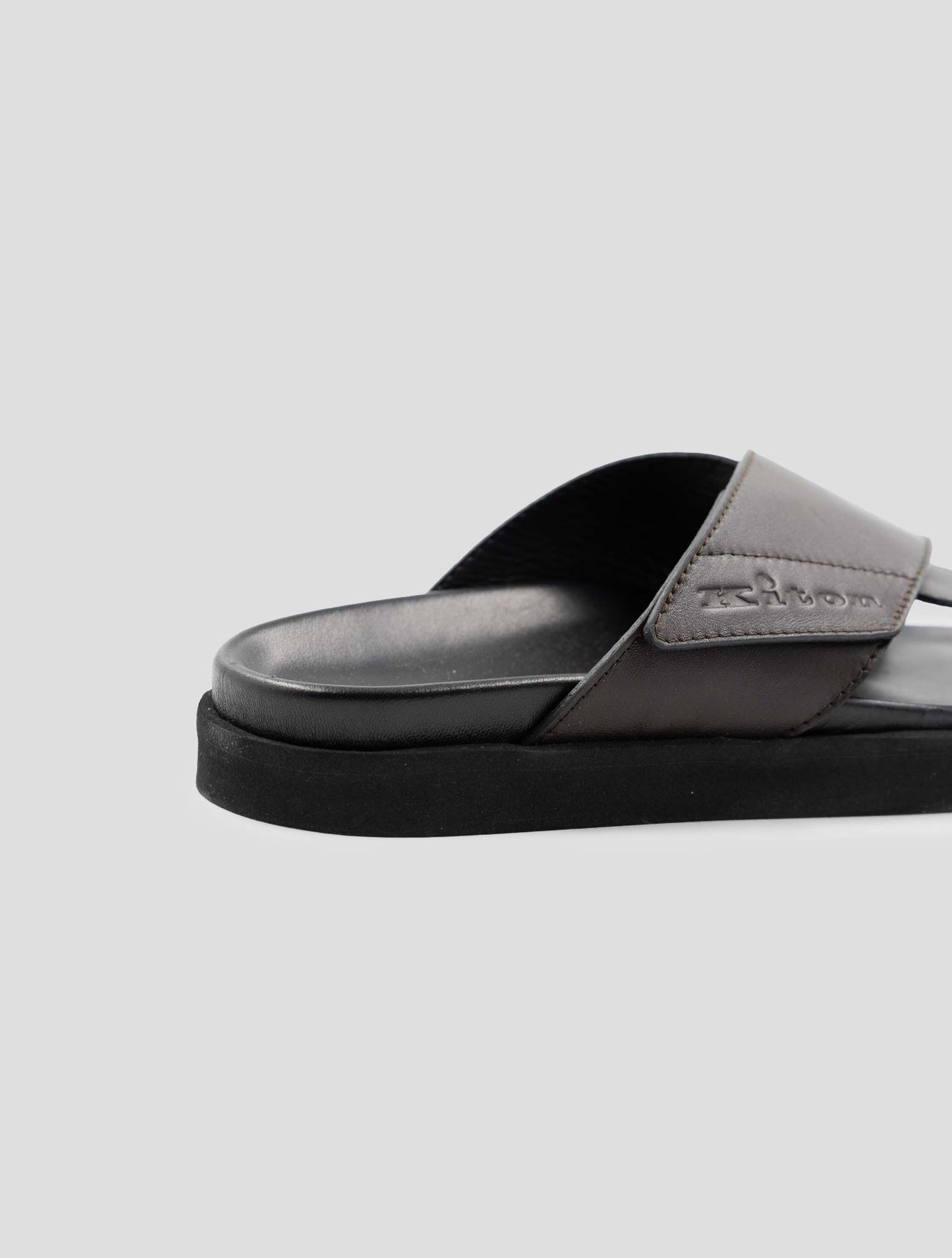 Kiton Brown Leather Sandals
