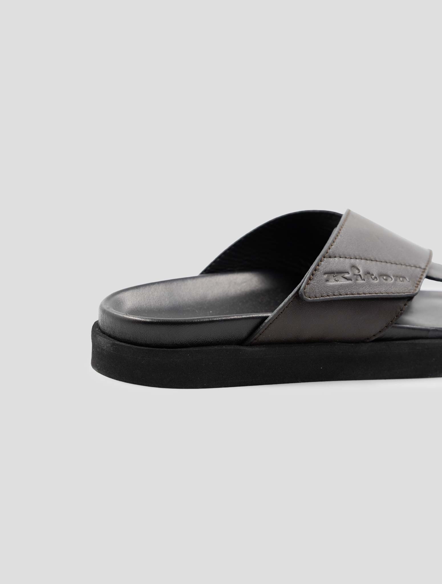 Kiton Brown Leather Sandals