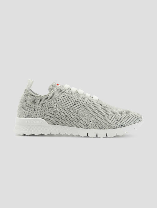 Kiton Gray Cashmere Pl Sneakers