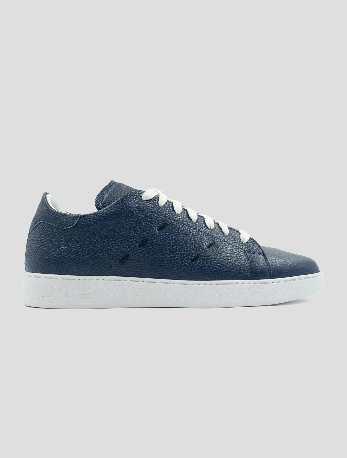 Kiton Blue Leather Sneakers