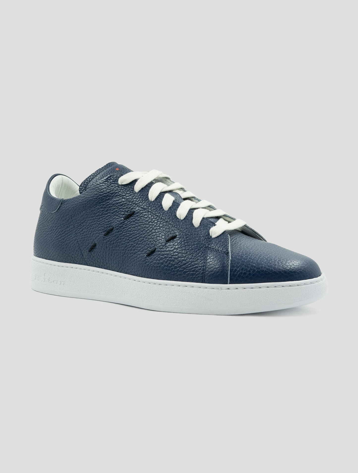 Kiton Blue Leather Sneakers