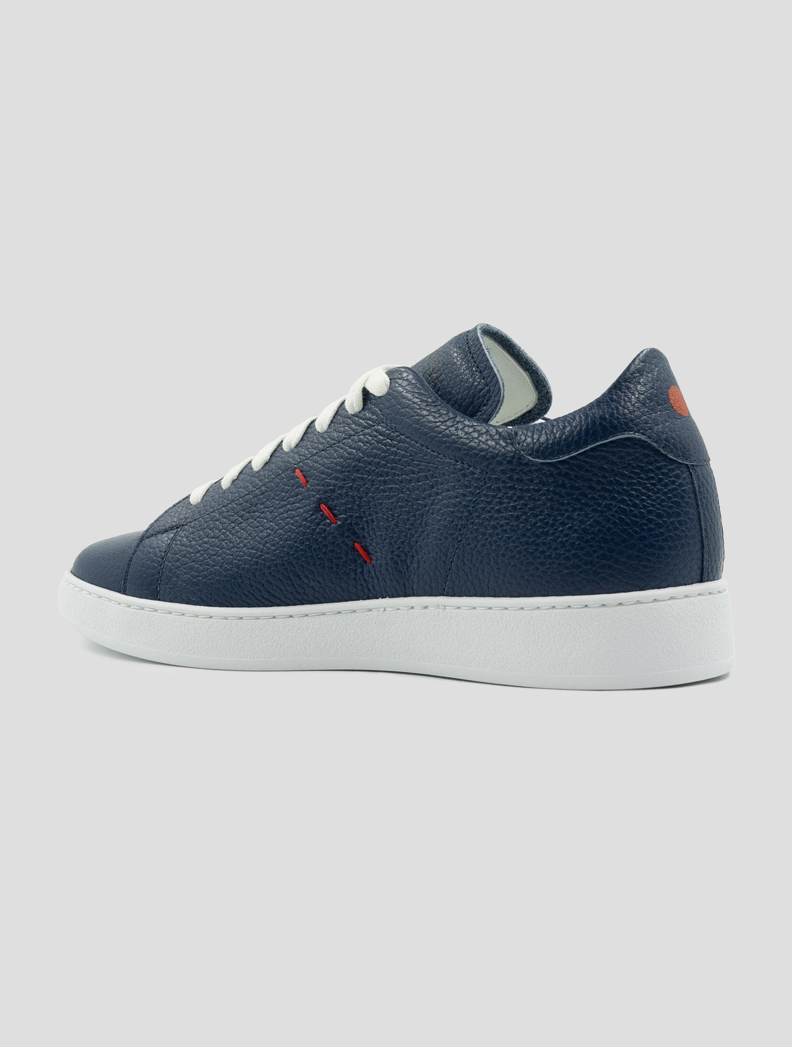 Kiton Blue Leather Sneakers