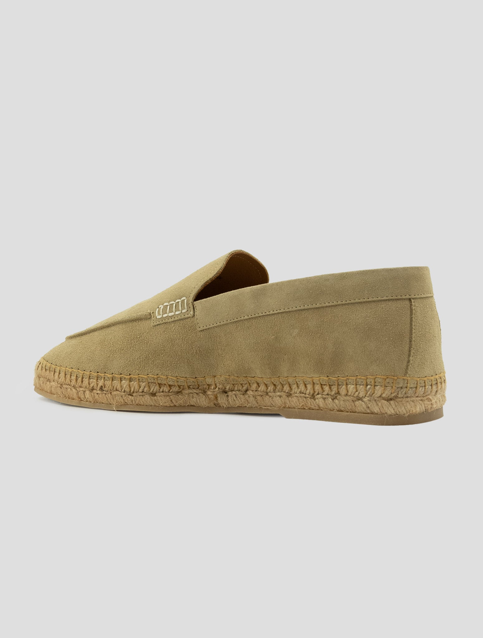 Kiton Beige Leather Suede Espadrillas