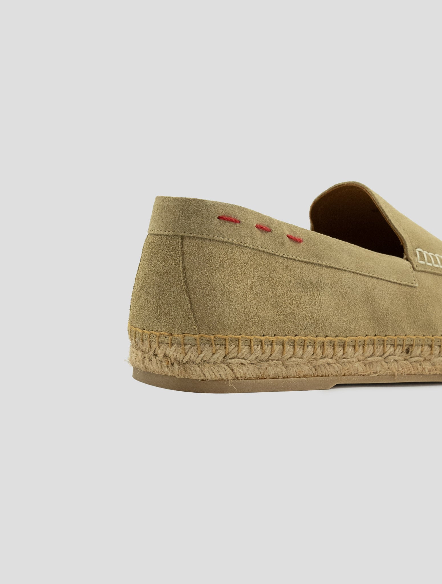 Kiton Beige Leather Suede Espadrillas