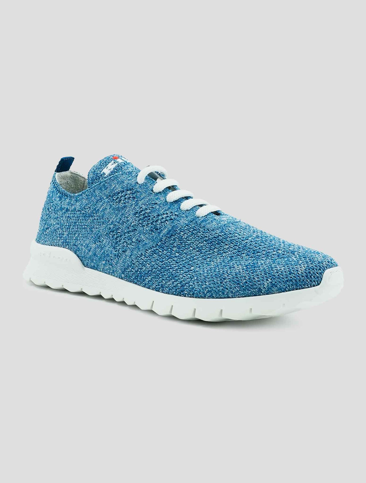 Kiton Blue Cotton Ea Sneakers