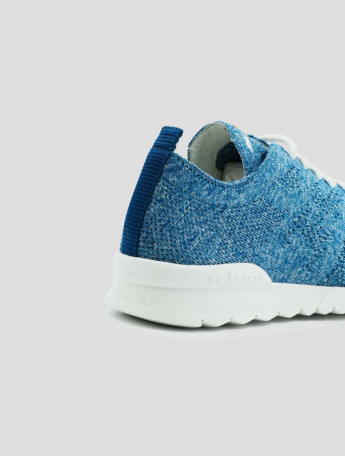 Kiton Blue Cotton Ea Sneakers