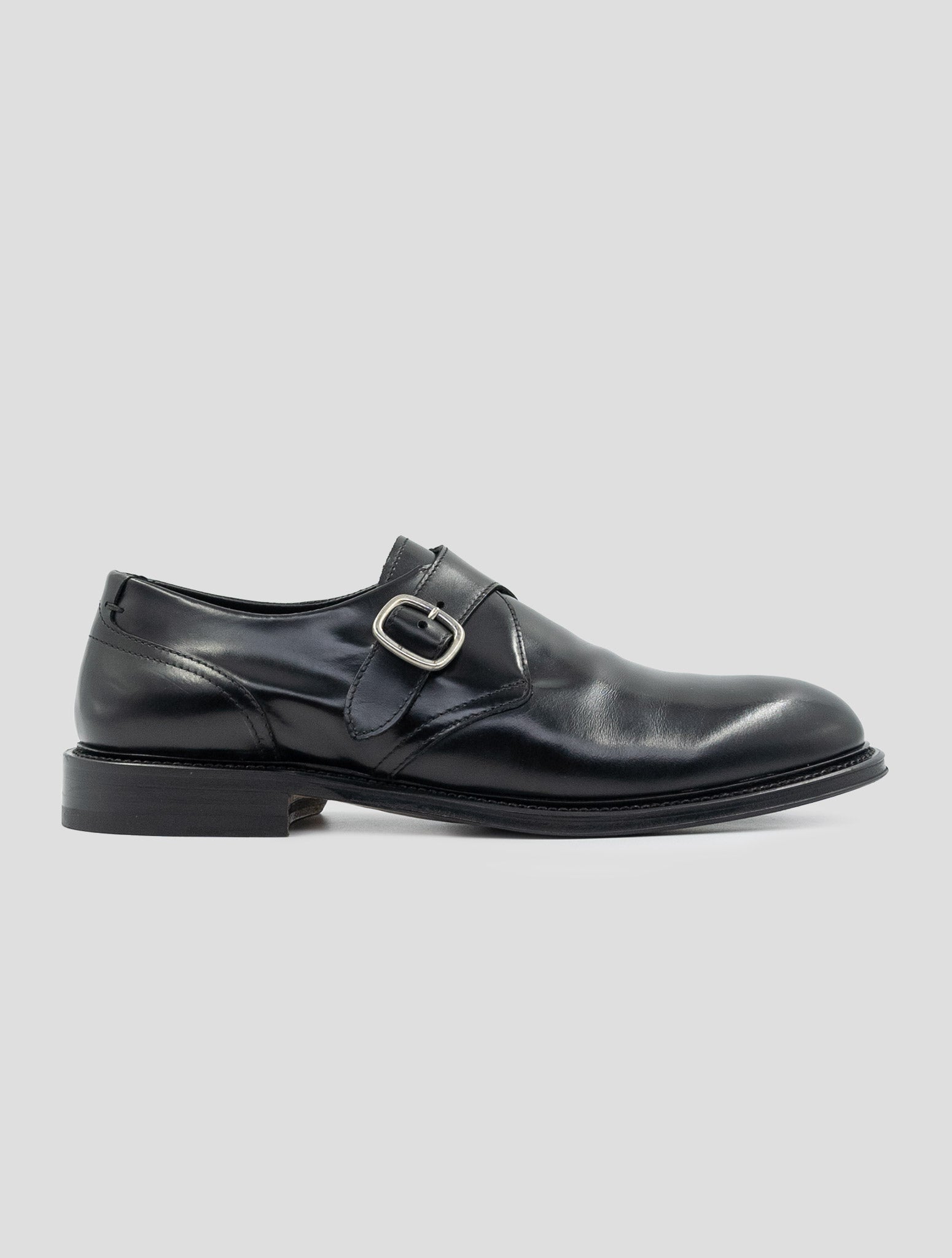 Kiton Black Leather Loafers