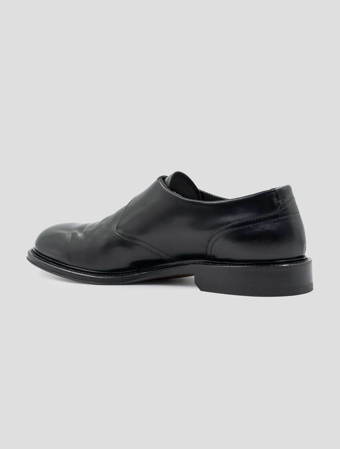 Kiton Black Leather Loafers